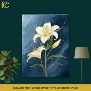 Elegant Floral White Lily