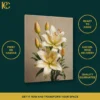 TILT_ANGLE_MOCKUP Botanical White Lily Printed Canvas Wall Art