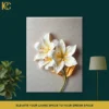 White Lily Floral Wall Art