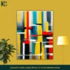 FRONT_MOCKUP Geometric Blocks Abstract Wall Art