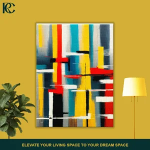 Geometric Blocks Abstract Wall Art