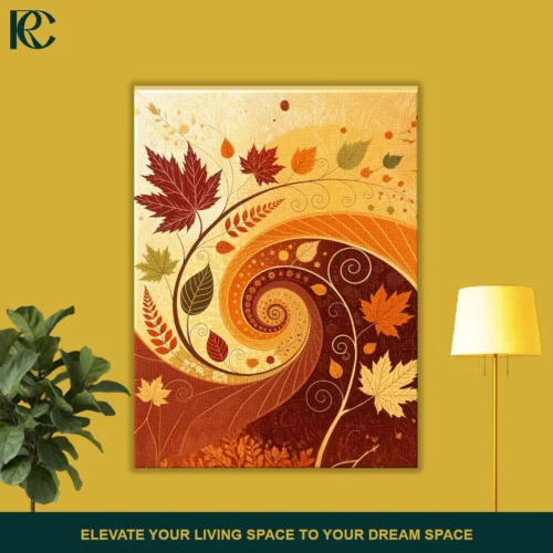 Autumn Leaves Abstract Wall Art