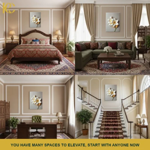 Charming White Lily Floral Wall Art