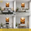 MOCKUP_COLLAGE Stunning Earthy Waves Abstract Wall Art