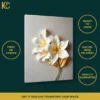 Charming White Lily Floral Wall Art