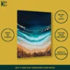 TILT_ANGLE_MOCKUP Luxurious Ocean Beach Abstract Wall Art
