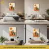 5_MOCKUP_COLLAGE Warm Leaf Boho Wall Art