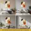 5_MOCKUP_COLLAGE Beautiful Rust Boho Geometric Wall Art