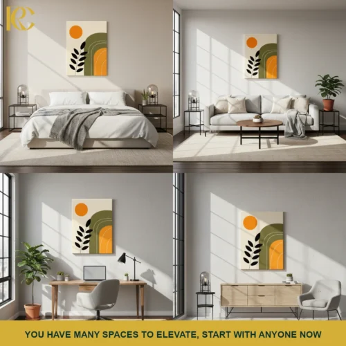 5_MOCKUP_COLLAGE Cheerful Boho Rainbow Wall Art