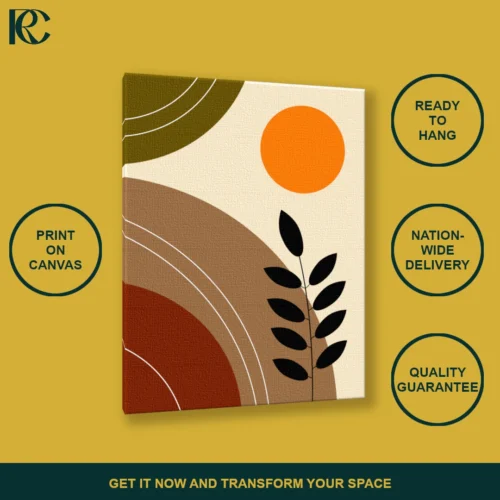 TILT_ANGLE_MOCKUP Stylish Boho Abstract Sun Wall Art