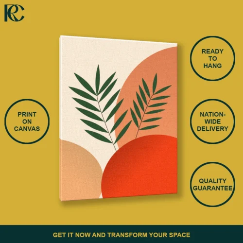 Elegant Boho Leaf Wall Art