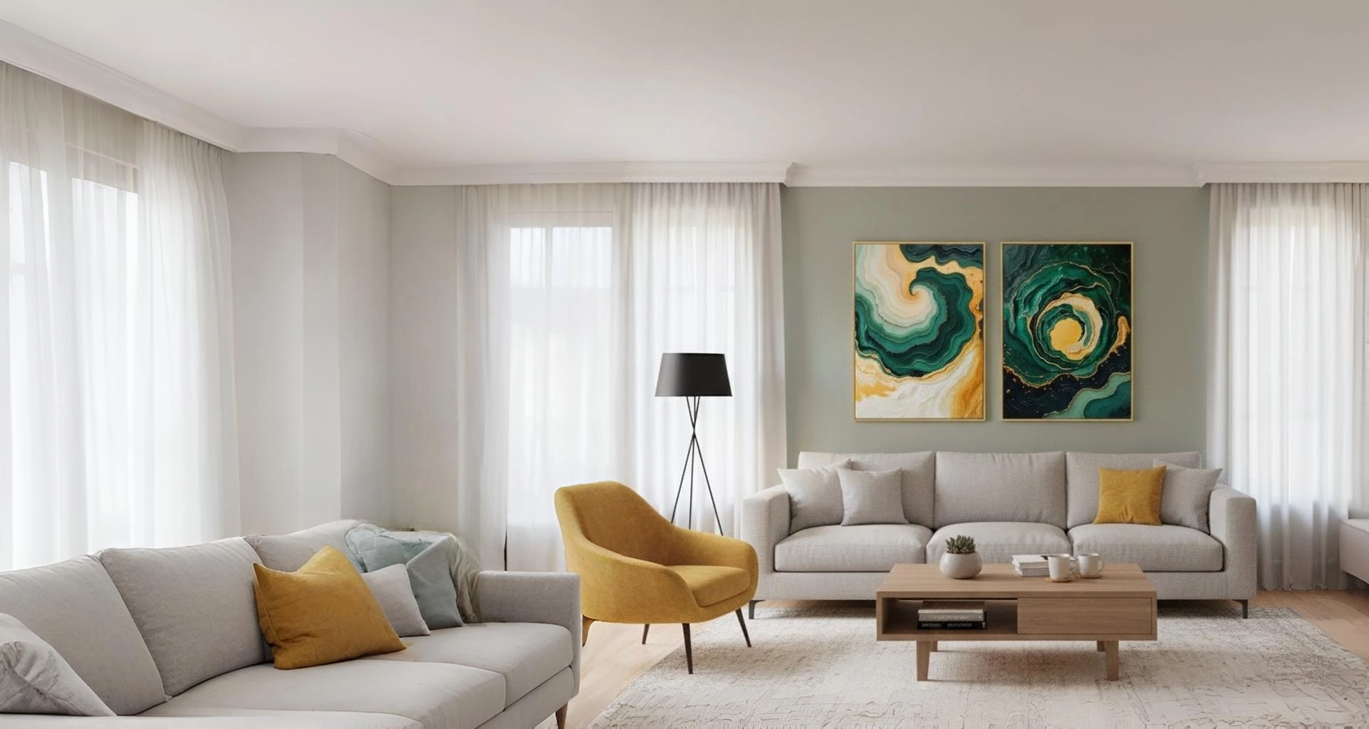 Gilded Floral Dark Blue Luxurious Canvas Wall Art