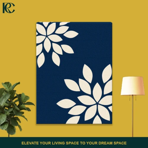 Minimalist balanced leaves in light and dark peaceful contrast set of 2 modern wall art