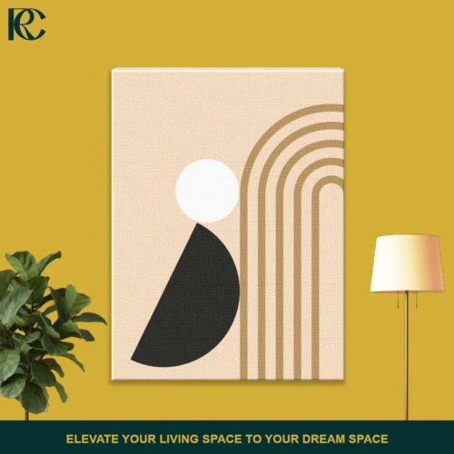 Minimalist Calm Beige Brown Arches With Simple Circles Set Of 3 Wall Art Front Image Art 2 Minimalist calm beige & brown arches with simple circles set of 3 wall art
