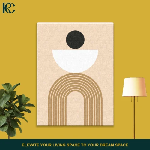 Minimalist Calm Beige Brown Arches With Simple Circles Set Of 3 Wall Art Front Image Art 3 Minimalist calm beige & brown arches with simple circles set of 3 wall art